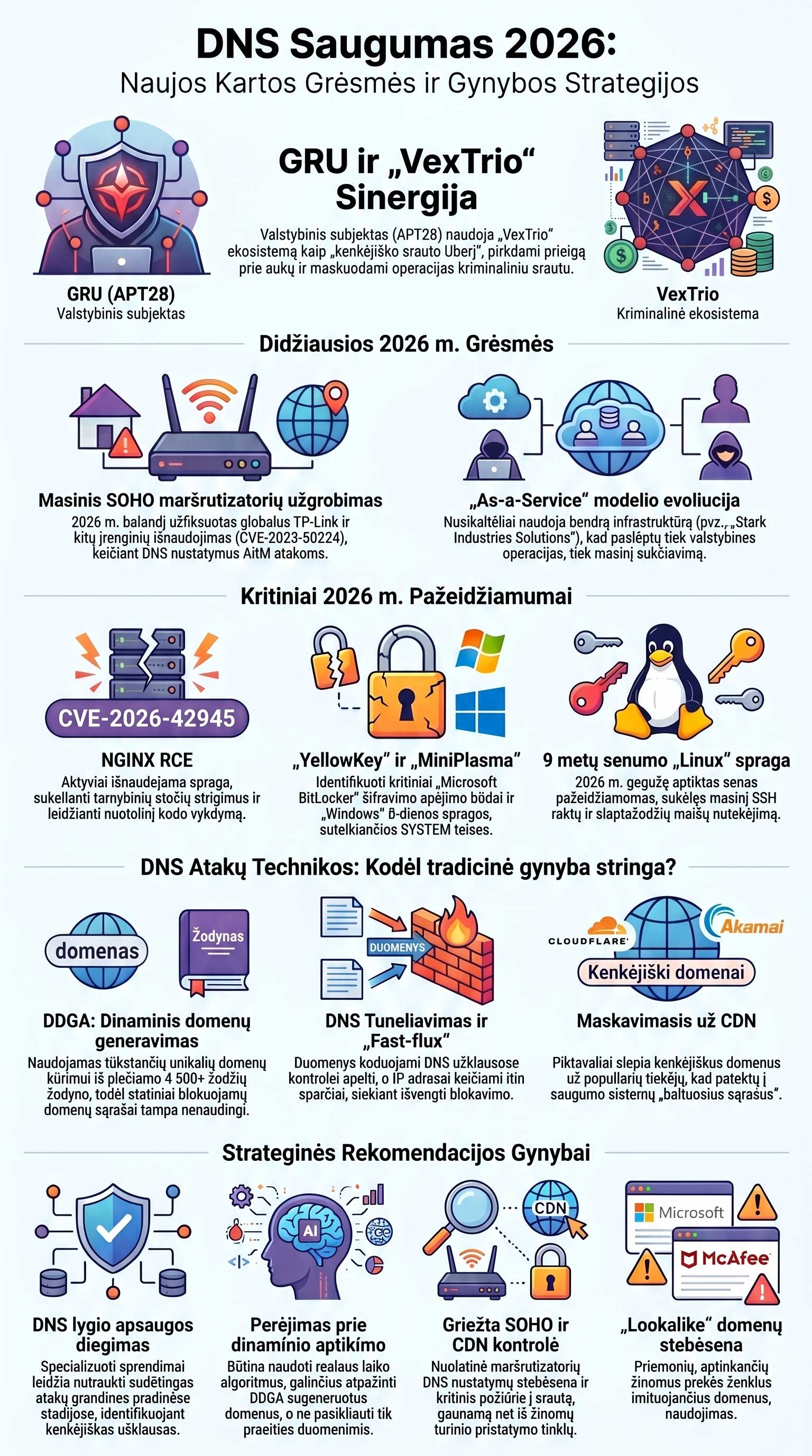 DNS saugumo grėsmės 2026 metais