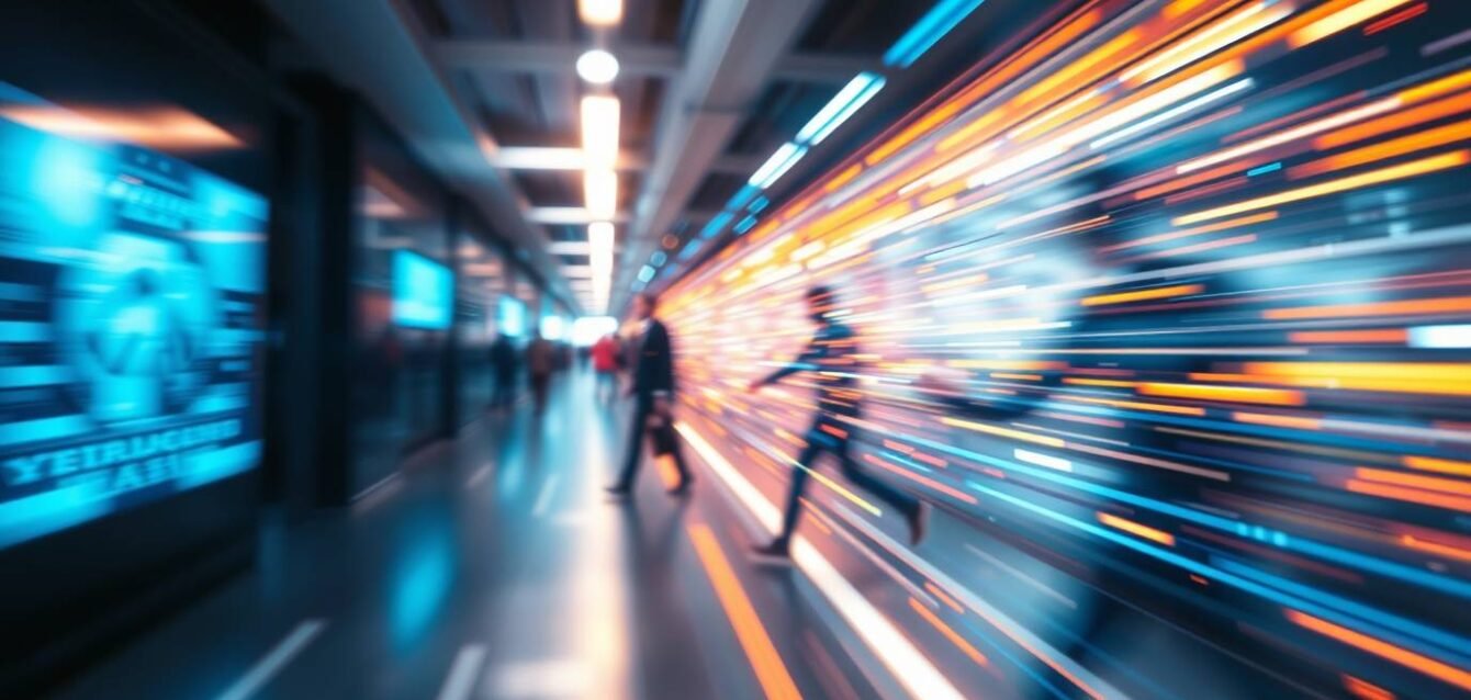 AI digital transformation association for business future, cyber tech style, creative light art, dynamic in motion, blurred lines, action poses, artistic lighting, abstract patterns AI digital transformation association for business future, cyber tech style, creative light art, dynamic in motion, blurred lines, action poses, artistic lighting, abstract patterns